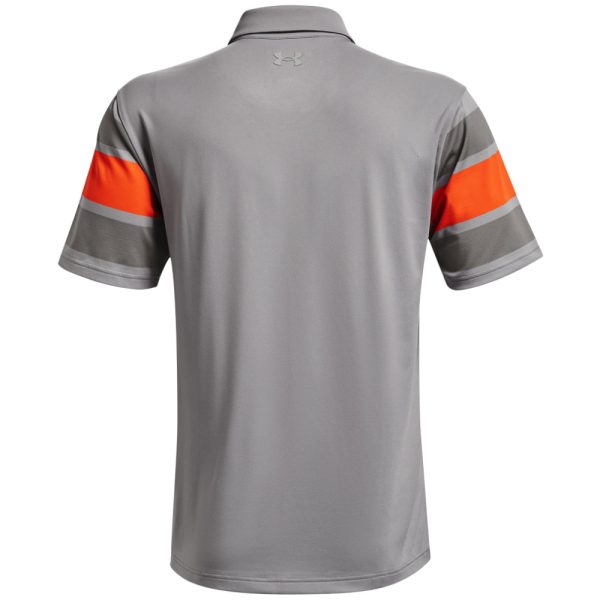 Under Armour Playoff 2.0 Block Stripe Polo Shirt - Grey Wolf Concrete For Sale