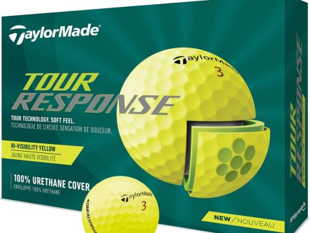 TaylorMade Tour Response Yellow Golf Balls - 12 Pack Online