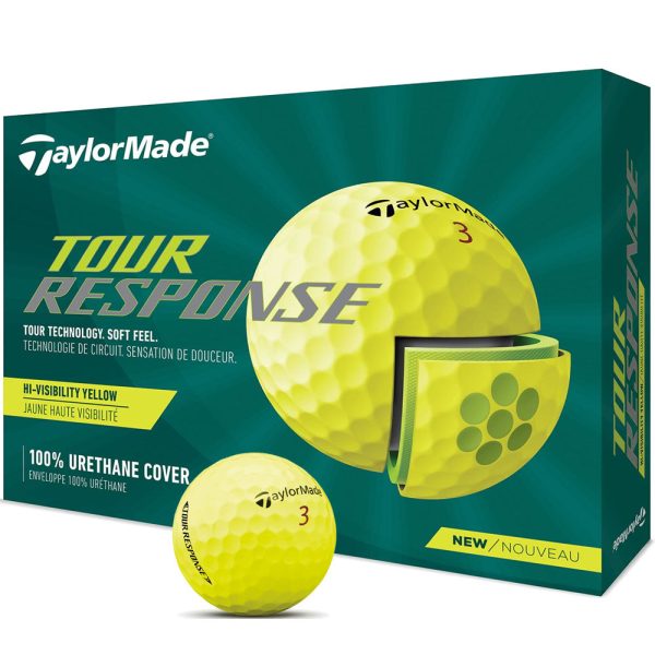 TaylorMade Tour Response Yellow Golf Balls - 12 Pack Online