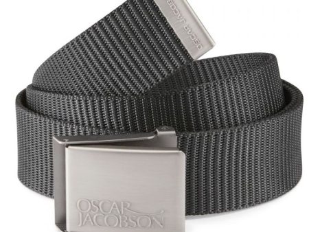 Oscar Jacobson Webbing Belt - Black For Cheap