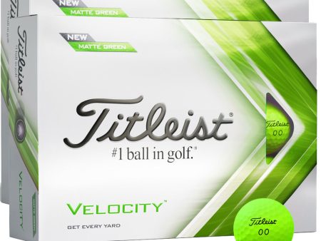 Titleist Velocity Golf Balls - Green - Double Dozen on Sale