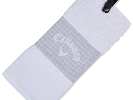 Callaway Trifold Towel - White Online Sale