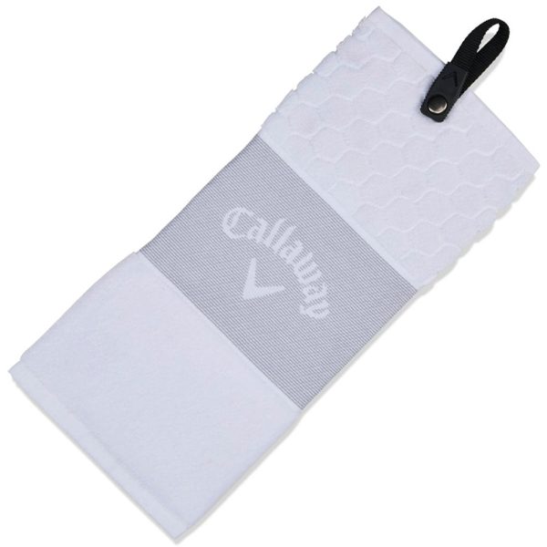 Callaway Trifold Towel - White Online Sale