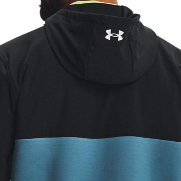 Under Armour Storm Daytona Full Zip Hoodie - Black Static Blue For Discount