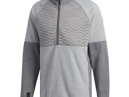 adidas Frostguard 1 4 Zip Quilted Competition Jacket - Grey Five Heather For Cheap