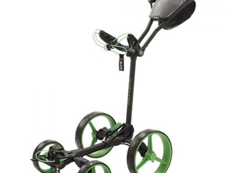 Big Max Blade Quattro 4-Wheel Push Trolley - Black Green Cheap