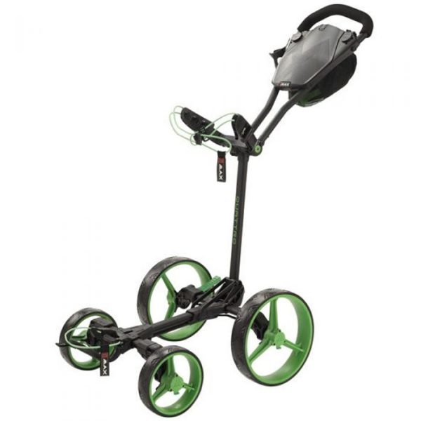 Big Max Blade Quattro 4-Wheel Push Trolley - Black Green Cheap