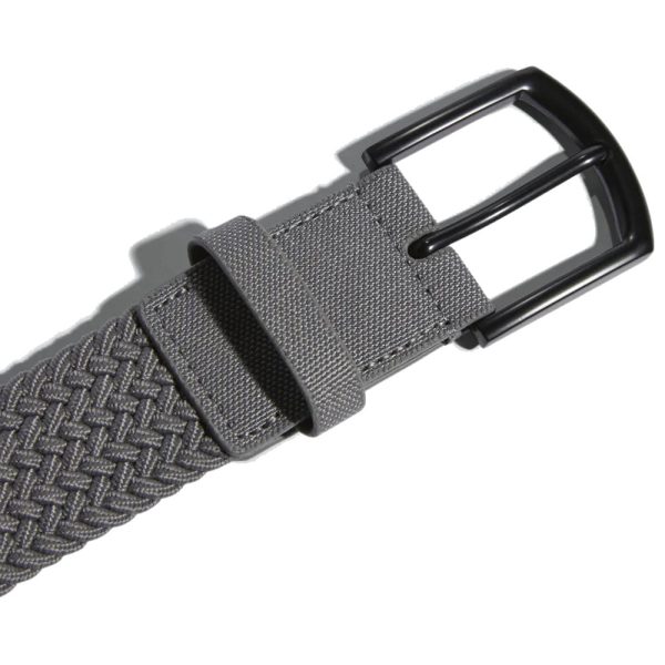 adidas Braided Stretch Belt - Grey Heather Online Hot Sale