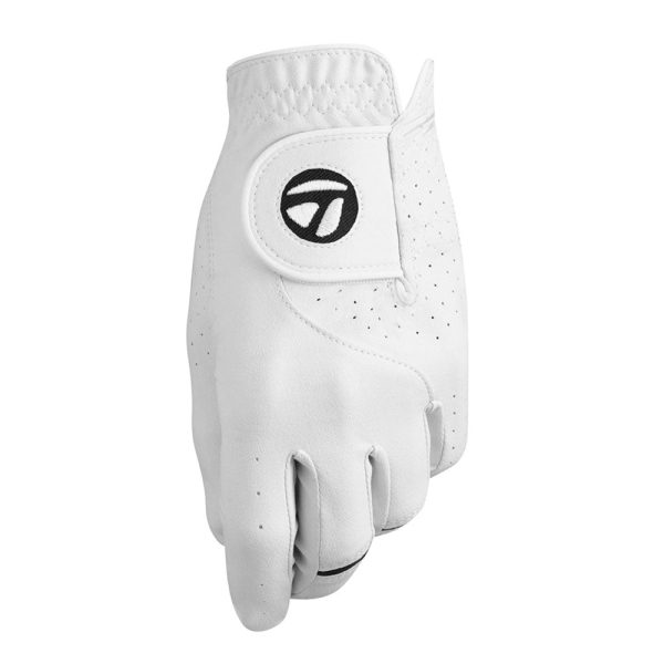 TaylorMade Stratus Tech Leather Golf Glove - White Fashion