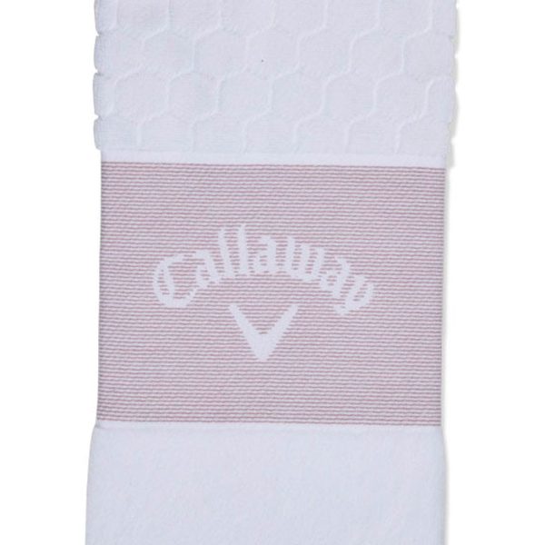 Callaway Trifold Towel - Mauve White For Cheap