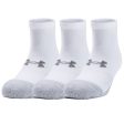 Under Armour Heatgear Low Cut Socks - White Steel (3 Pack) Cheap