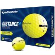 TaylorMade Distance+ Golf Balls - Yellow - 12 Pack Supply