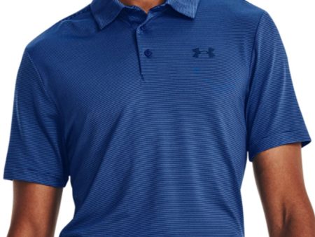 Under Armour Playoff 3.0 Core Stripe Polo Shirt - Blue Mirage Glacier Blue Sale