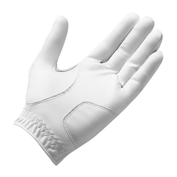 TaylorMade Ladies Stratus Tech Leather Golf Glove - White For Cheap