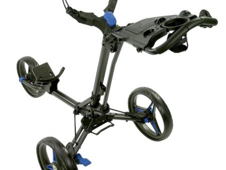 Motocaddy P1 3-Wheel Push Trolley - Black Blue Hot on Sale