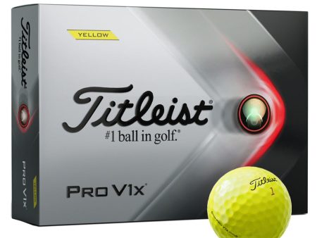 Titleist Pro V1x Yellow Golf Balls - 12 Pack For Cheap