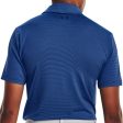 Under Armour Playoff 3.0 Core Stripe Polo Shirt - Blue Mirage Glacier Blue Sale