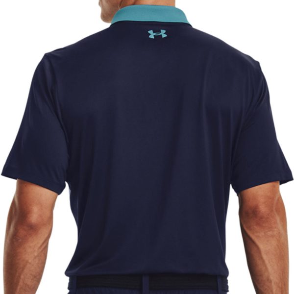 Under Armour Performance 3.0 Colour Block Polo Shirt - Glacier Blue Midnight Navy Online now