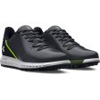 Under Armour HOVR Drive Wide Fit Spikeless Waterproof Shoes - Black Halo Grey Online