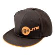 MKids Junior Baseball Cap - Black Orange Hot on Sale