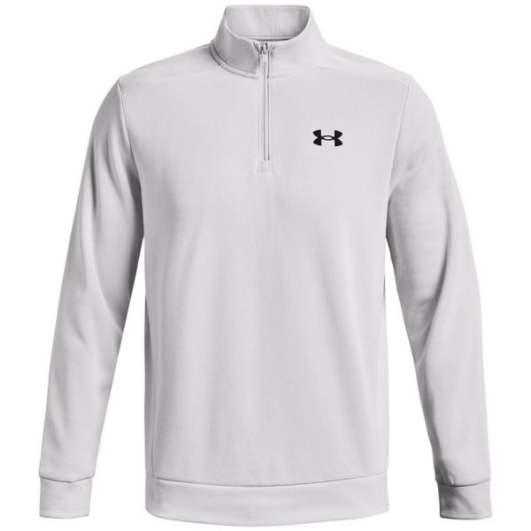 Under Armour Armour Fleece 1 4 Zip Sweater - Halo Grey on Sale