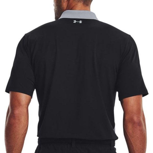 Under Armour Performance 3.0 Colour Block Polo Shirt - Steel Black Online now