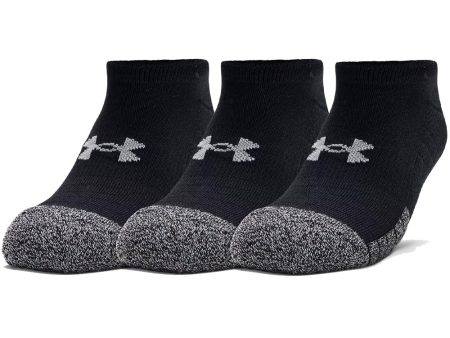 Under Armour HeatGear No Show Socks (3 Pack) - Black Fashion