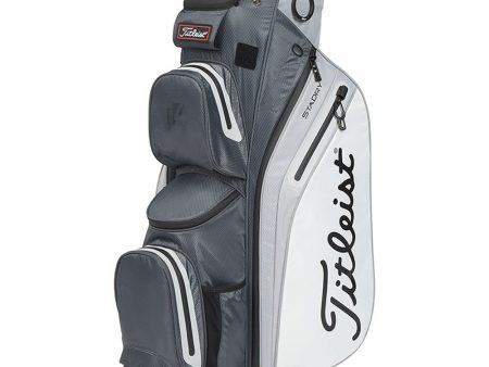 Titleist Cart 14 StaDry Waterproof Cart Bag - Charcoal Grey White Fashion