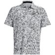 Under Armour Playoff 3.0 Palm Sketch Printed Polo Shirt - White Black Online Hot Sale