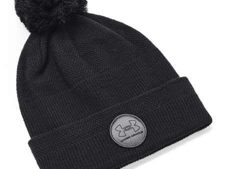 Under Armour Driver Pom Beanie - Black on Sale