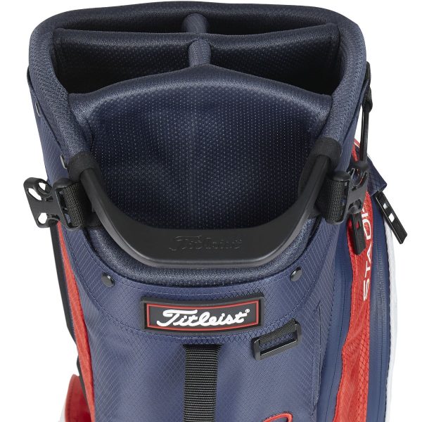 Titleist Players 5 StaDry Waterproof Stand Bag - Navy Red White Discount