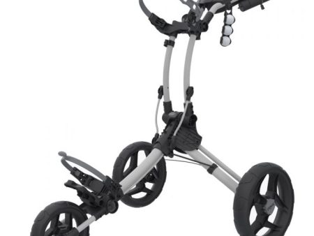 Clicgear Rovic RV1C Compact 3-Wheel Push Trolley - Arctic White Black Online Hot Sale