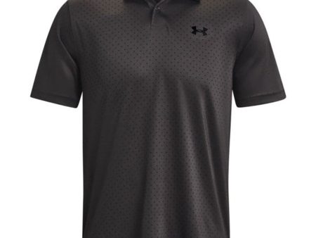 Under Armour Performance Printed Polo Shirt - Jet Grey Black Online Hot Sale