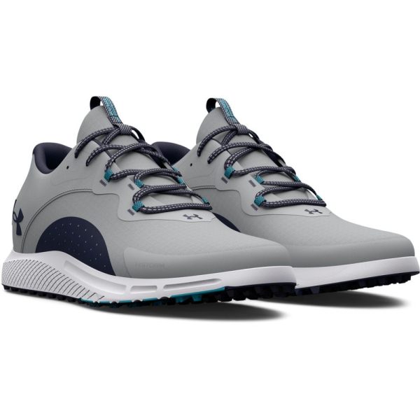 Under Armour Charged Draw 2 Waterproof Spikeless Shoes - Mod Grey Midnight Navy Online now