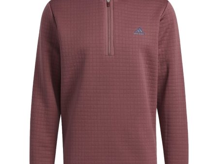 adidas DWR 22 1 4 Zip Pullover - Quiet Crimson Supply