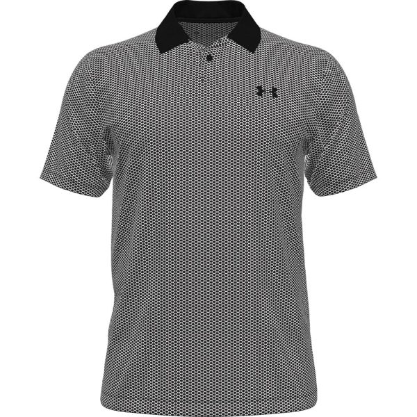 Under Armour Performance 3.0 Printed Polo Shirt - Black White For Cheap