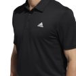 adidas 3-Stripe Golf Polo Shirt - Black White For Sale