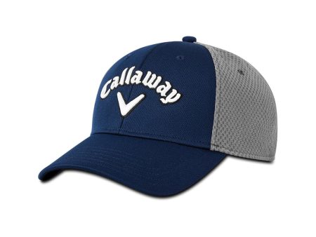 Callaway Mesh Fitted Cap - Navy Silver White Online Hot Sale