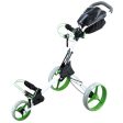 Big Max IQ+ 3-Wheel Push Trolley - White Lime For Discount