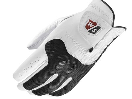 Wilson Conform Cabretta Leather Golf Glove - White Discount